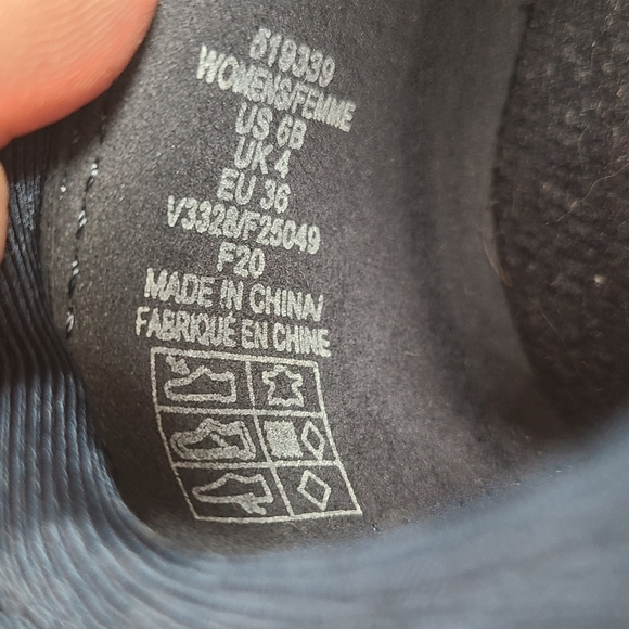 Lands End Navy Blue Suede All Weather Mary Jane Sneaker Women’s Size 6 - Picture 10 of 11